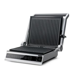 Elektromos grill, Solis, Contact Grill Pro, 2000 W, ezüst