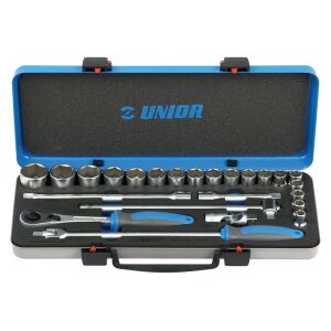 Trusa de scule Unior 190BI6P24, 1/2", 24 piese 135327149 - Seturi scule și Scari