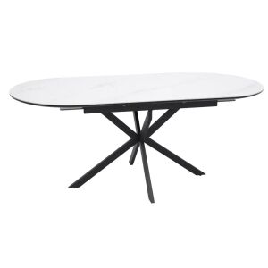 Gaston Ceramic 140 Bővíthető Kerámia Étkezőasztal Mattfehér/Mattfekete 135328929 - Signal