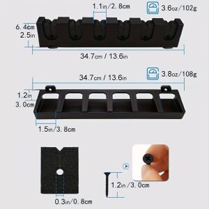 Vertikaler/Horizontaler Angelrutenhalter, Wandmontierbarer Angelrutenhalter 135330837 - Angeln