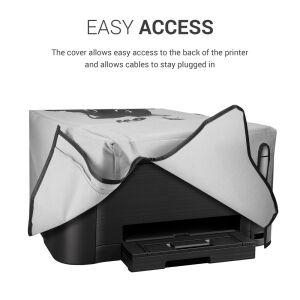 Husa pentru imprimantă Canon Pixma TS5150 / TS5151 / MG 2555, gri/negru, Kwmobile, acces ușor la partea din spate a imprimantei - Imprimante, consumabile pentru imprimante