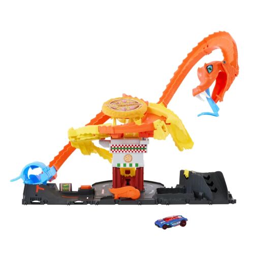 Hot Wheels Pizzéria Kígyótámadás Játékszett kisautóval - Autó és jármű