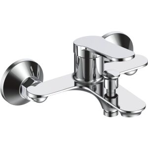 Bateria wannowo-natryskowa La Brocca MILANO P700C305, Jednouchwytowa, Smukła konstrukcja, Montaż na ścianie, Oszczędność wody, Cicha, Łatwa w czyszczeniu i montażu, Mosiądz sanitarny, Wykończ 135651254