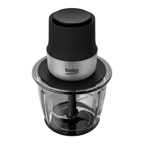 Beko Mini-Zerkleinerer CHG81442BX, 1l, 400W, 3800 Umdrehungen/Minute, 2 Stufen, 2 Edelstahlmesser, Schwarz/Edelstahl 135651523