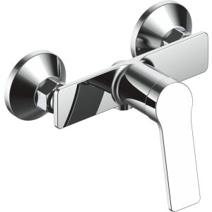 La Brocca ROMA P800C405 Brausebatterie, Einhebelmischer, Schlankes Design, Wassersparend, Leise, Leicht zu reinigen und zu installieren, Sanitärmessing, Chromoberfläche