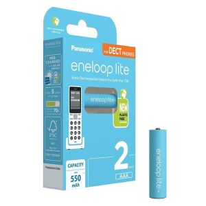 Panasonic Eneloop BK-4LCCE/2DE AAA 550mAh mikro ceruza akku 2db/csomag 135379049 - Akkumulátor
