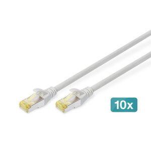 DIGITUS Cat.6A S/FTP LSZH 5m szürke patch kábel (10db/csomag) 135381911