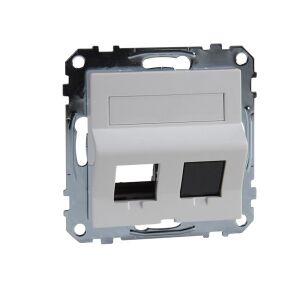 Schneider MTN4568-0325 MERTEN System-M Keystone betétekhez/feliratozható/aktív fehér antibakteriális RJ45 adapter 135382812 - Schneider