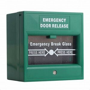 CP-809G üveges, zöld színben vésznyitó 135383192 - Tűzjelző