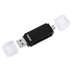 Hama 181056 USB 2.0 mobil-tablet fekete SD/micro kártyaolvasó 135383473 - USB kártyaolvasó