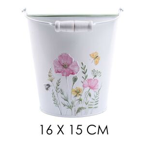 IRIS bádog vödör pipacs rózsa 135383635 - Vödör