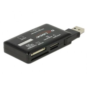 Delock USB 3.2 Multi Memóriakártya Olvasó - CF, SD, MicroSD, MS, M2, xD 135384402 - Kártyaolvasó