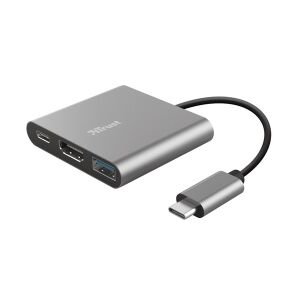 Trust Dalyx 3 az 1-ben USB-C Adapter - HDMI, USB-A, USB-C 135386270 - Trust