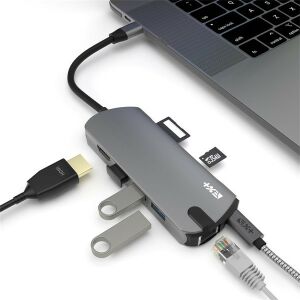 NextOne PD-PRO-HUB USB-C Pro többportos szürke adapter 135387125 - USB bővítő