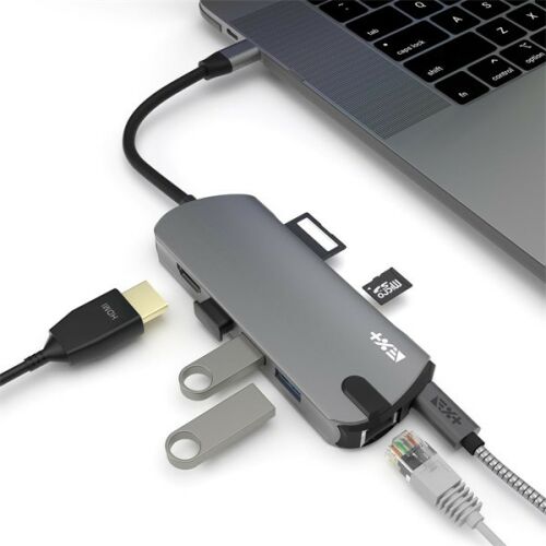 NextOne PD-PRO-HUB USB-C Pro többportos szürke adapter 135387125
