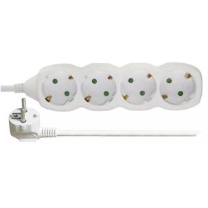 Emos P0423R 4-es aljzatú hosszabbító 3m fehér - EMOS Hosszabbító