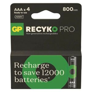 GP ReCyko Pro NiMH Akkumulátor HR03 (AAA) 4db 135391059 - Akkumulátor