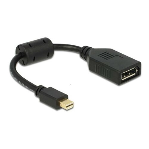 Delock 65554 mini Displayport apa > Displayport anya fekete adapter 135391977