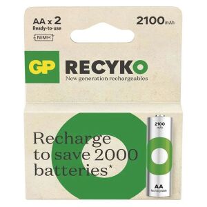 GP ReCyko NiMH Akkumulátor HR6 (AA) 2100mAh 2db 135392146 - Akkumulátor