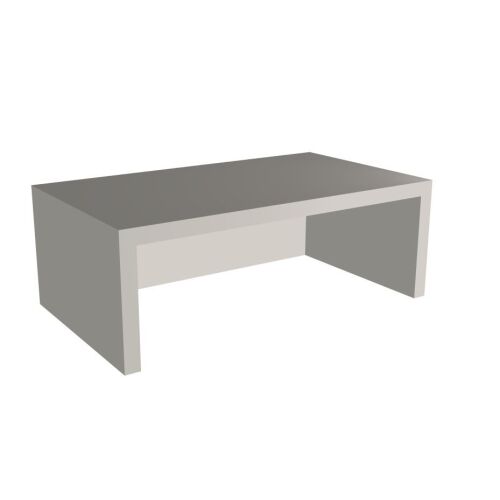 Világos szürke elől nyitott monitorállvány (42x13x24cm) 135392604