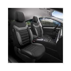 Szürke színű, set unic de huse pentru scaune auto instalat, huse scaune auto instalate - Huse pentru scaune auto