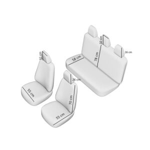 Dimensiunile husei pentru scaune auto Exkluzív Leather Queen - Huse pentru scaune auto