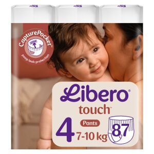 Libero Touch Maxi Größe 4 (7-10kg) Windelhosen, 87 Stück - Windeln