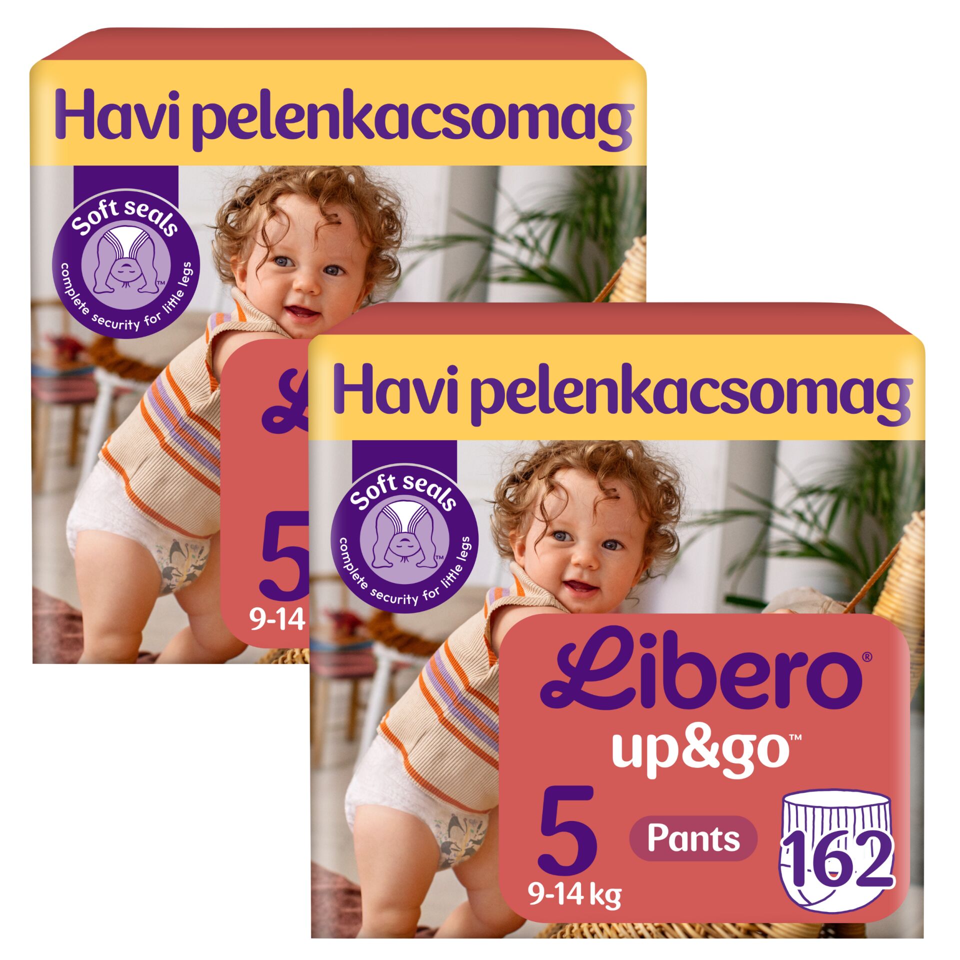 Libero Up&Go 2 havi Pelenkacsomag 9-14kg Junior 5 (324db)