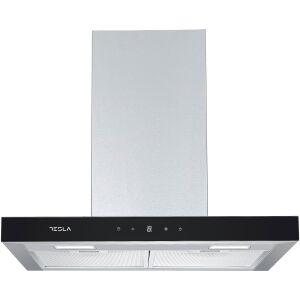 Hota decorativă Tesla DC600AXB în formă de T, 60 cm, oțel inoxidabil și sticlă neagră - Tesla Hote