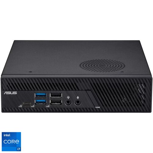Mini PC Asus PB63 cu procesor Intel® Core™ i7-13700 pana la 5.1 GHz, 16GB DDR5, 512GB SSD, Intel® UHD Graphics, No OS, Negru 140598594