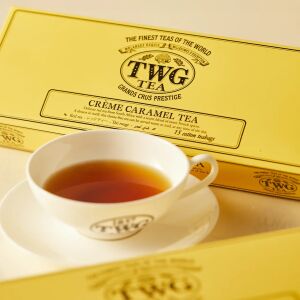 Prémium rooibos tea 15 tasak TWG Tea, Krémkaramell Tea, karamell jegyekkel, kézzel készített, gazdag és aromás ízű, teaninmentes, melegen vagy hidegen fogyasztható, 37,5 g 136077961 - Rooibos tea