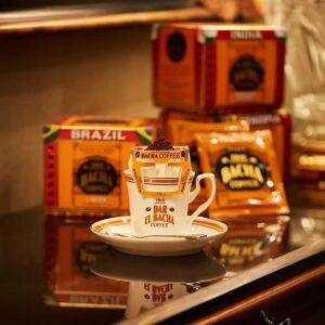 Set 12 plicuri cafea premium 100% Arabica, Bacha Coffee, Milano Morning, pentru pour over/drip, 144 g 136077862 - Cafea măcinată