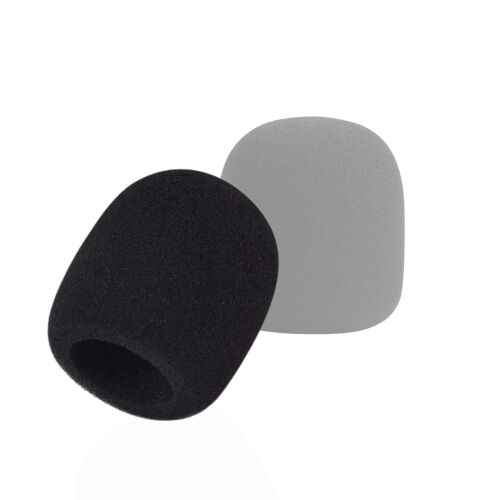 Capac din burete pentru microfon, lavabil si reutilizabil, 7x5, 8cm, negru, reduce zgomotul de fundal, protectie impotriva prafului si salivei, potrivit pentru scena, dublaj, interviuri, stre 135418566
