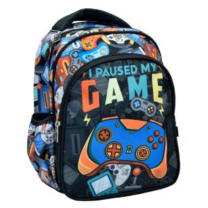 BMU GAME Vorschulrucksack Vorderansicht, I Paused My Game Design - Rucksäcke & Taschen für Kindergarten