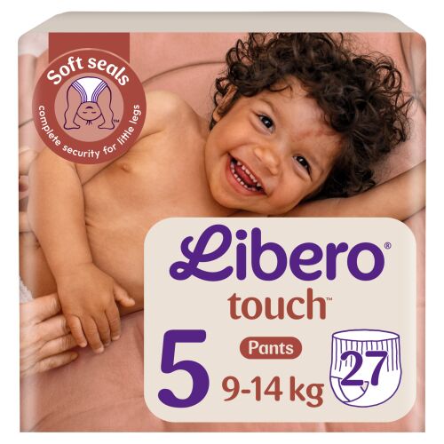 Libero Touch Junior Veličina 5 (9-14kg) Pelene-gaćice, 27 komada, za aktivne bebe
