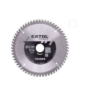 Lamă de ferăstrău circular,  EXTOL CRAFT, 19110, carbide teeth, 60T 135450904 - Accesorii fierăstrău circular manual