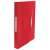 Esselte Vivida red A4 accordion folder with 6 pockets, closed, side view