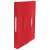 Esselte Vivida red A4 accordion folder with 6 pockets, closed, side view