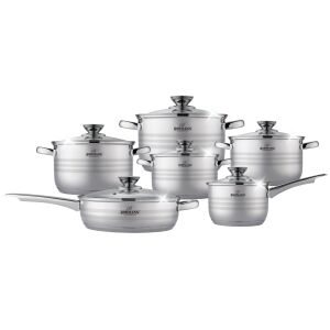 Bohmann® BH‑1512MRB 12 részes rozsdamentes acél Edénykészlet