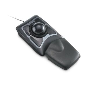 Szögletes nézet a Kensington Expert trackball egérről csuklótámasszal - Egér
