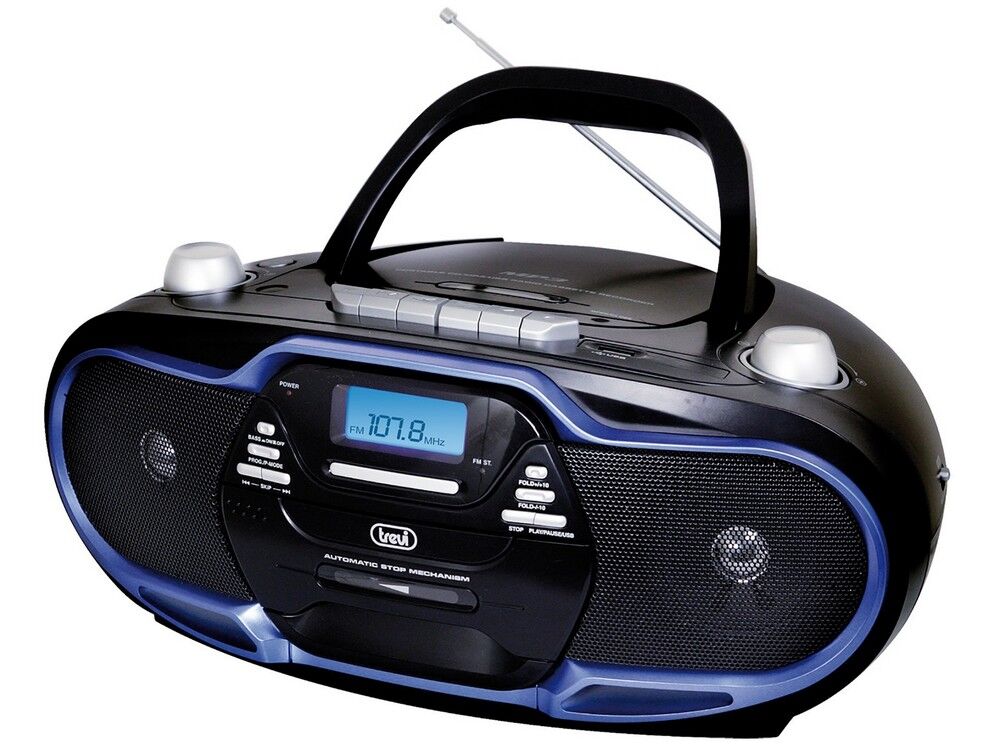 Trevi CMP 574 USB Hordozható Boombox Sztereó CD, USB és Kazettás...