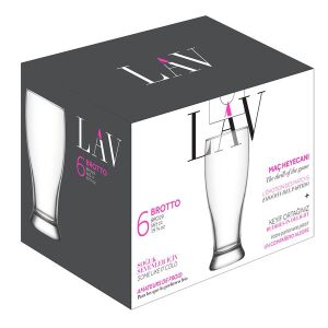 LAV Brotto Beer 565ml sörös pohár szett 6 darabos LV-BRO29F 135474847 - Söröspohár