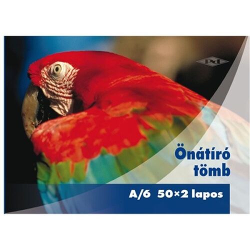 PD A6 Francia Kockás Önáírós Tömb - 2x50 Lap