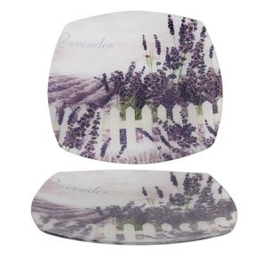 IRIS üveg kínáló levendula minta 30x20cm 135476122 - Kínáló tál