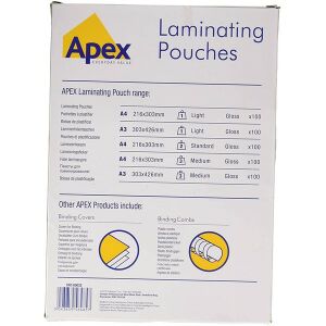 Apex Light A4 75-80mic 100db-os fényes meleglamináló fólia 135477470 - Lamináló fólia