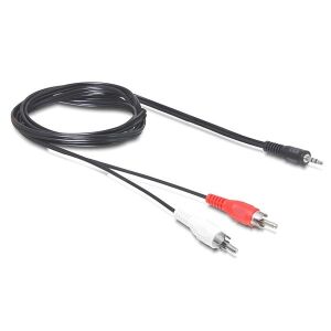 Delock 84212 DC jack 3.5 mm apa > 2 x RCA apa 5 m audio kábel 135477781 - RCA kábel