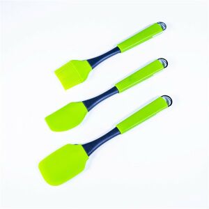 IRIS KT-231-G szilikon 3 darabos szett, sütőecset és spatulák, zöld 135478134