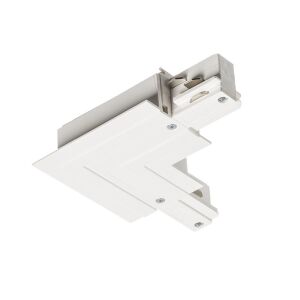 EUTRAC L külső csatlakozó süllyesztett sínre fehér  230V 135479537 - Áramvezető sín alkatrész