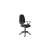 Black office chair with armrests, adjustable height, and gas lift