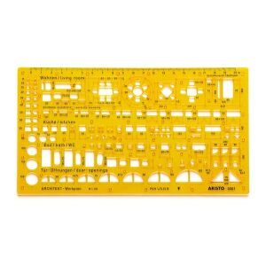 Aristo 1:100 építész kombisablon 135481670 - Geometriai sablon